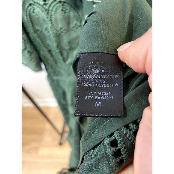 Tuckernuck Olive Green Delaney Dress size M medium - Picture 4 of 5